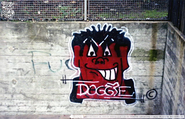 1 of 12 DOGGiE Tags made in North Zealand... by DoggieDoe - The Dark Roses - Ellebjerg St., Copenhagen, Denmark 1985-84